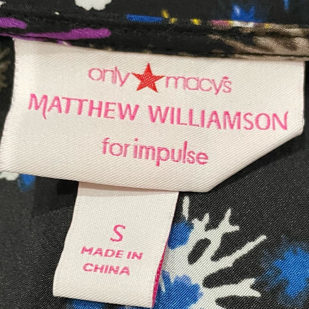 Matthew Williamson by Impulse black starburst top / S / Excellent condition - Picture 11 of 13
